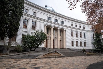 View of Tbilisi State University, established 1918 y