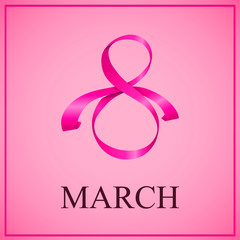 March 8 greeting card
