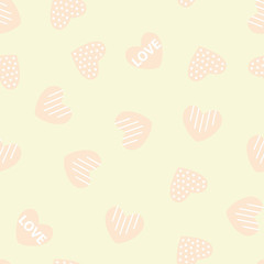 Hearts pattern on a background