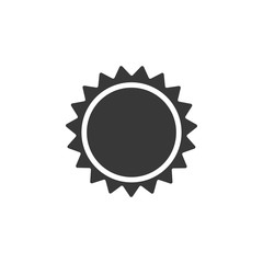 Sun. Isolated icon. Weather vector illustration