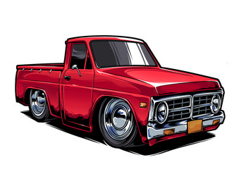 Obraz na płótnie Canvas Red truck