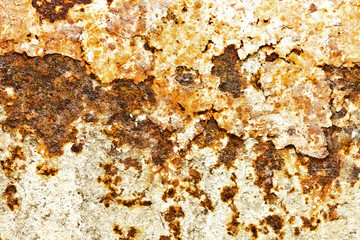 Metal rust texture. Grunge peeling paint background. Dirty industrial steel sheet pattern....