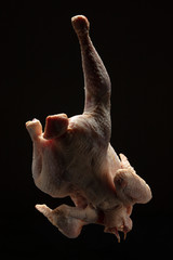 Poulet Cru, cuit, rôti