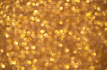 abstract gold background. Bokeh background.
