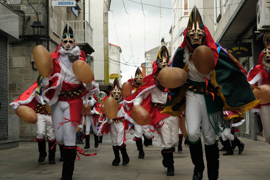  xinzo de limia pantalla   primer plano M&aacute;scara tradicional del Entroido. Ourense, Galicia. Espa&ntilde;a.