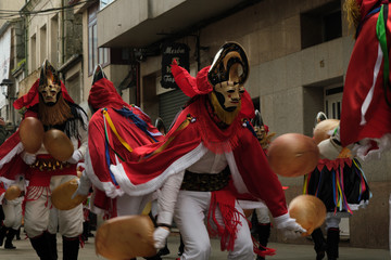  xinzo de limia pantalla   primer plano M&aacute;scara tradicional del Entroido. Ourense, Galicia. Espa&ntilde;a.