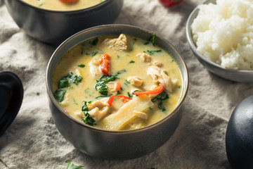 Homemade Spicy Thai Coconut Green Curry