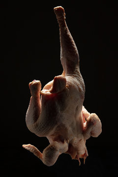 Poulet Cru, cuit, r&ocirc;ti