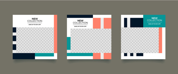 Unique Editable modern Social Media banner Template.Promotional web banner for social media. Elegant sale and discount promo. Fashion and lifestyle blog templates, web banners