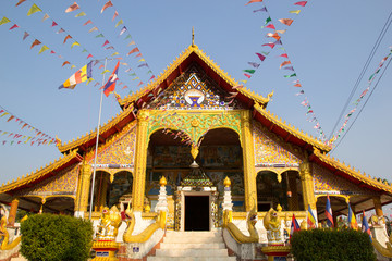 Buddhist temple in Bokeo province, Laos