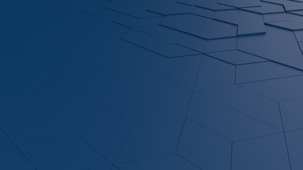 Tech Classic Blue Triangular 3D tiles polygonal