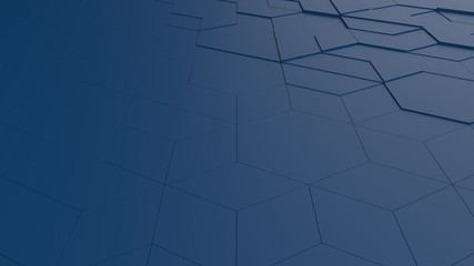 Tech Classic Blue Triangular 3D tiles polygonal