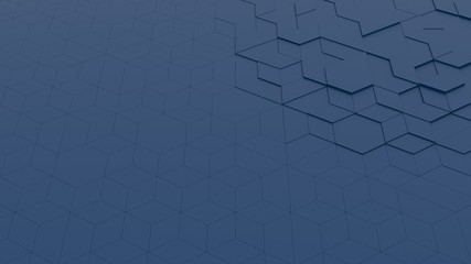 Tech Classic Blue Triangular 3D tiles polygonal