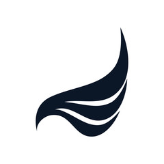 Isolated wing silhouette style icon vector design