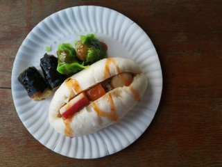 sushi on plate