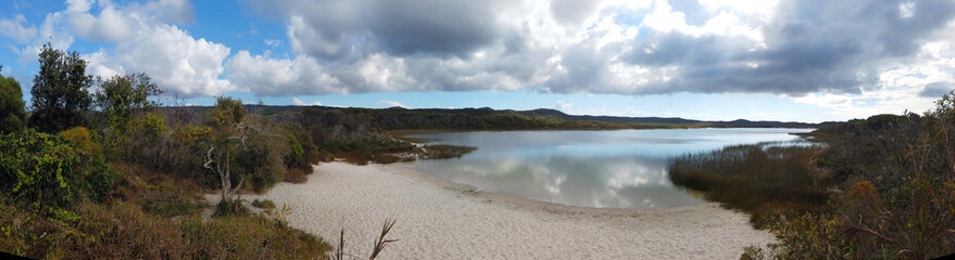 Blue Lagoon Displays Green.