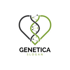 Human DNA and genetic vector icon design illustration