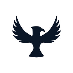 Isolated eagle bird silhouette style icon vector design
