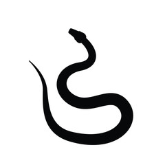 Snake silhouette vector