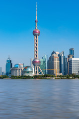 A landmark on the bund in Shanghai, China