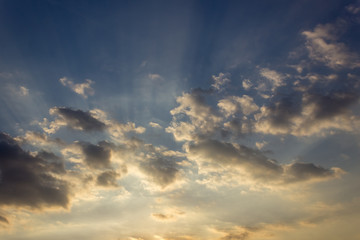 blue sky with clouds