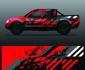truck decal graphic wrap vector, abstract background