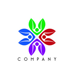 human leaf logo