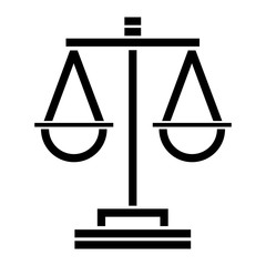 scales of justice icon vector
