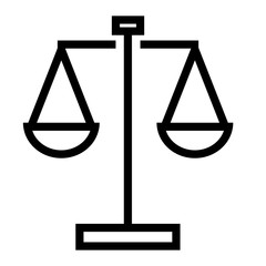 scales of justice icon vector