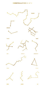 Vector Set of Constellation Illustration in Vector Part 3 of 6