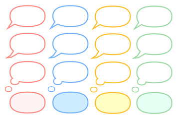 シンプルな吹き出し