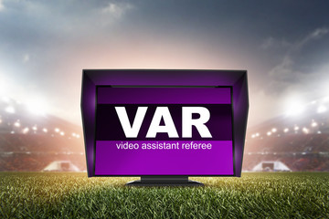 The video assistant referee scene a match official in football.