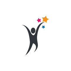 Take a star icon logo