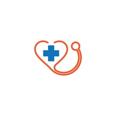 Medical cross logo vector icon