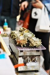 焼きたてサザエ