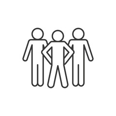 Isolated avatars line style icon vector design