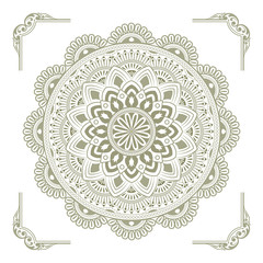 Circular pattern of mandala