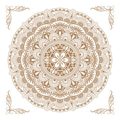 Circular pattern of mandala