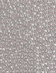 The pattern is mottled with many small repeating colors. Watercolor.