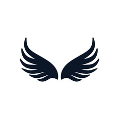 Isolated wings silhouette style icon vector design