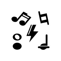Fototapeta premium music note icon vector illustration design