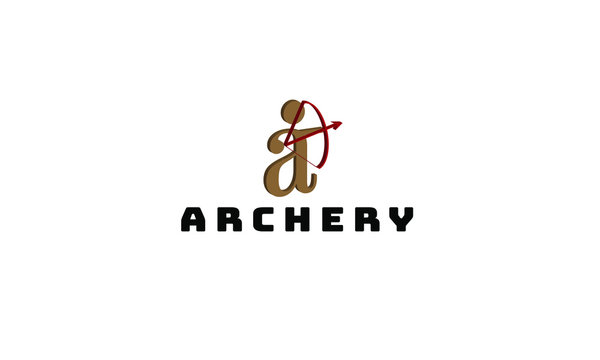 logo for company, archery logo. logo is made of the letter A
