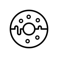 Doughnut icon line style