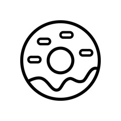 Doughnut icon line style