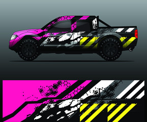truck decal graphic wrap vector, abstract background