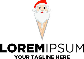 ice cream christmas hat Logo