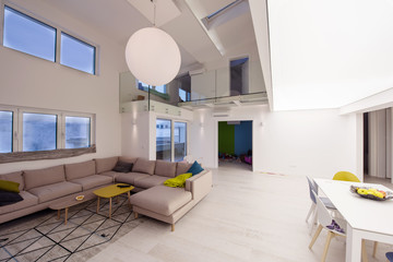 interior of a two level apartment