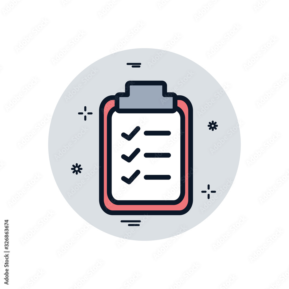 Poster isolated data document fill block style icon vector design