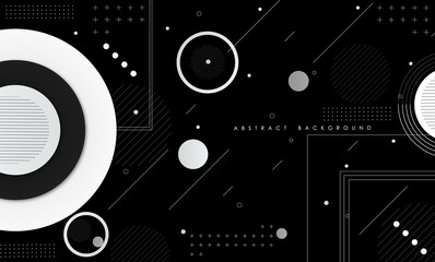 Obraz premium Abstract modern geometric pattern digital - Vector Background.