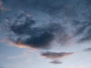 Fototapeta na wymiar Dramatic sky. A black cloud in the sky